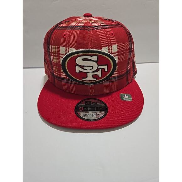 NFL Other - San Francisco 49ers NFL team snapback hat NEW Flannel Red